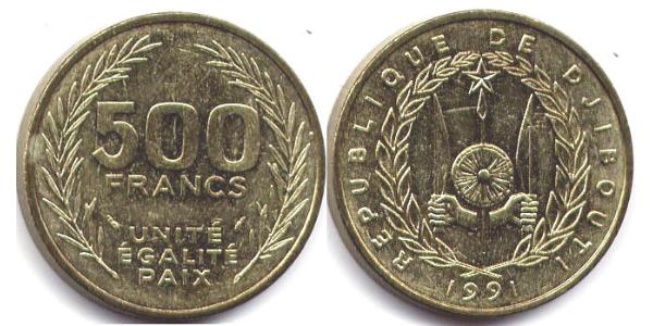 Djiboutian franc500 Franc Djibouti