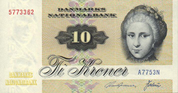 Danish kroneWithdrawn Danish Krone banknotes, no ...