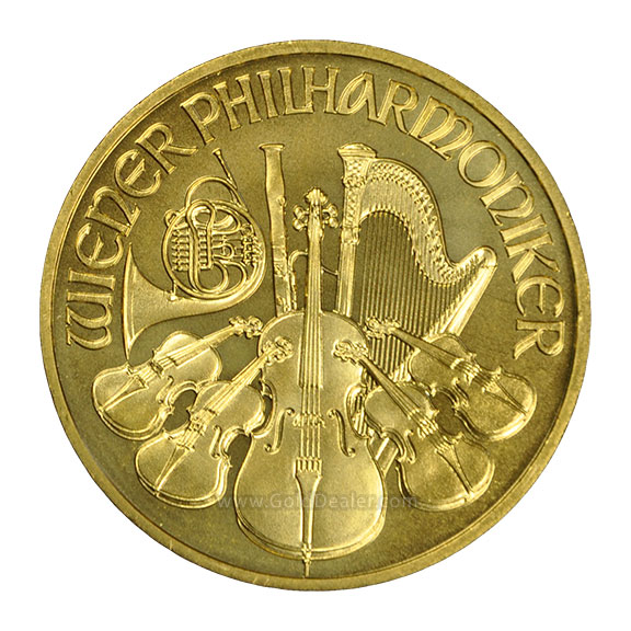 Gold 1 Oz... Bullion / Austrian Gold Philharmonic 1 oz