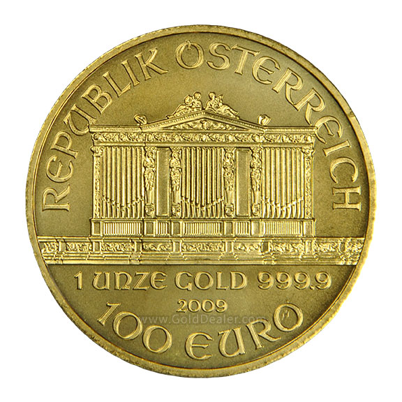 Gold 1 Oz... Bullion / Austrian Gold Philharmonic 1 oz