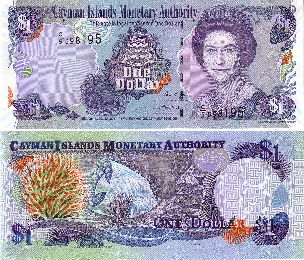 Cayman Islands dollar... Cayman Islands Monetary Authority 1 Dollar