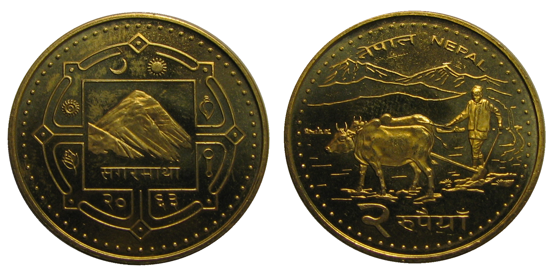 Nepalese rupeeBeskrywing Two nepalese rupee coin.png