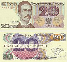 Polish z?oty20 zł note from the third series