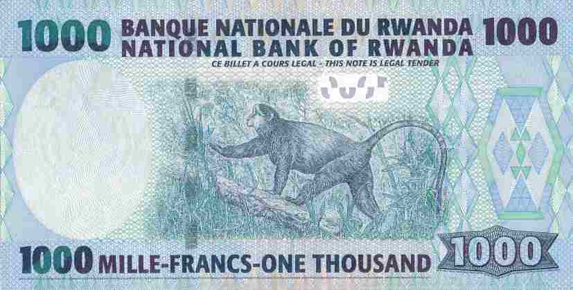 Rwandan franc1000 Rwandan Francs