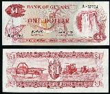 Guyanese dollarGuyana N.D. 1 Dollar - with 'GOVERNOR (ag ...
