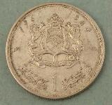 Moroccan dirham... Dirham (100 Francs) 1960 Silver Moroccan