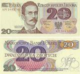 Polish z?oty20 zł note from the third series