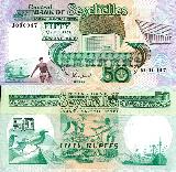 Seychelles rupee50 Rupees UNC Banknote