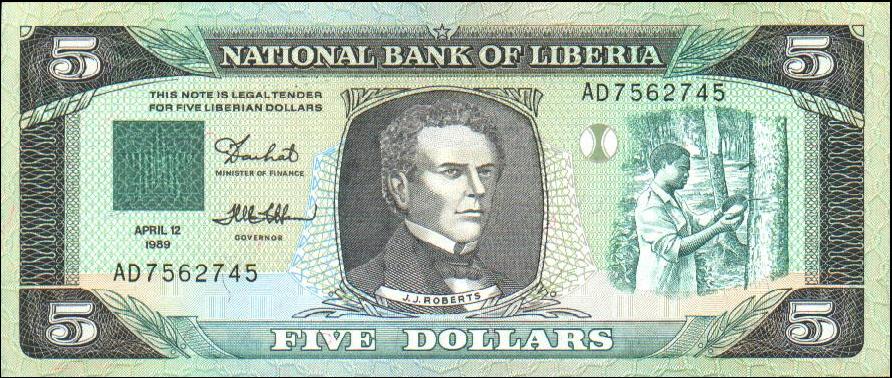 Liberian dollarLiberian dollar Banknote